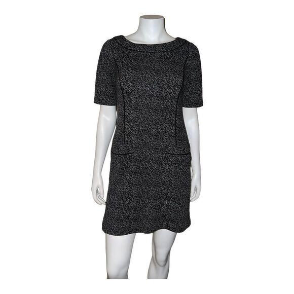 White House Black Market Black & White Dress with Pockets Lined Size 6 EUC - Picture 1 of 7